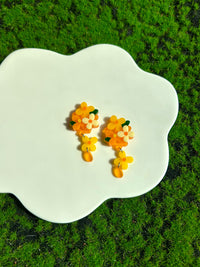 Yannise Acrylic Handmade Multi-Layer Osmanthus Earrings
