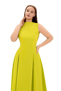 Ceylin Keyhole Cutout Midi Dress