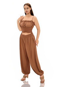 Imelda Smocking Cropped Knickerbockers Sets