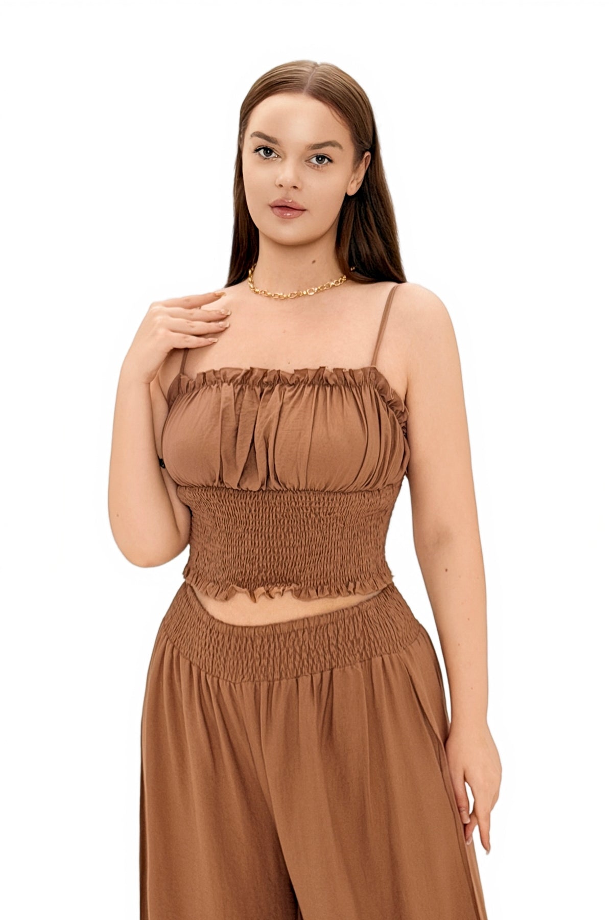 Imelda Smocking Cropped Knickerbockers Sets