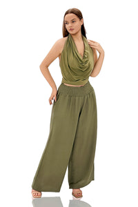 Cressida Bohemian Draped Halter Set