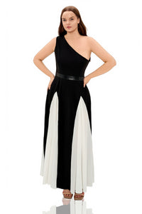 Elior Asymmetric One-Shoulder Maxi Dress