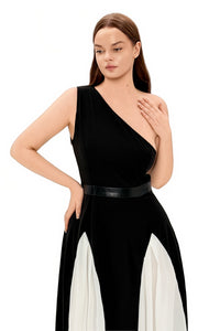 Elior Asymmetric One-Shoulder Maxi Dress