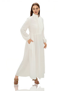 Firdaus Plunge Ruch Maxi Dress