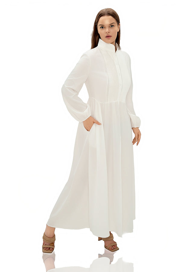 Firdaus Plunge Ruch Maxi Dress