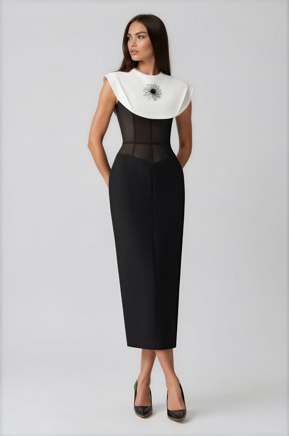 Fabienne Corset Bodycon Midi Dress