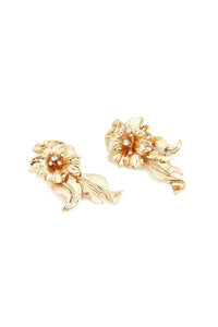 Edmee Golden Flower Earrings