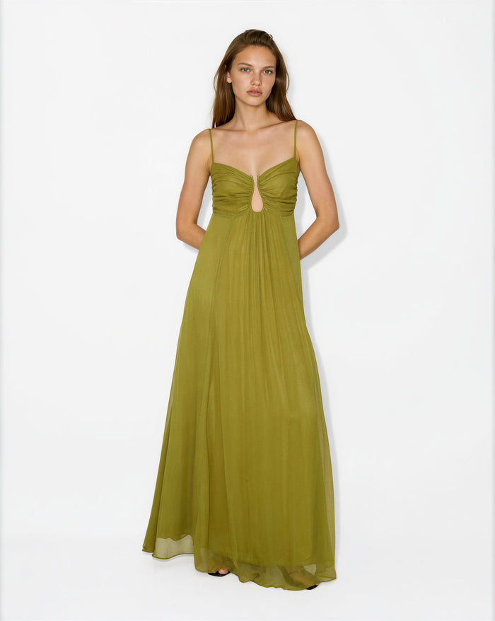Caeso Emerald Corset Gown