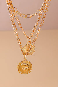 Olgbay Vintage Multi-Layer Coin Necklace