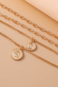 Olgbay Vintage Multi-Layer Coin Necklace