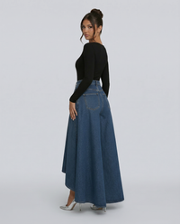 Meley High-Waisted Wide-Leg Jeans