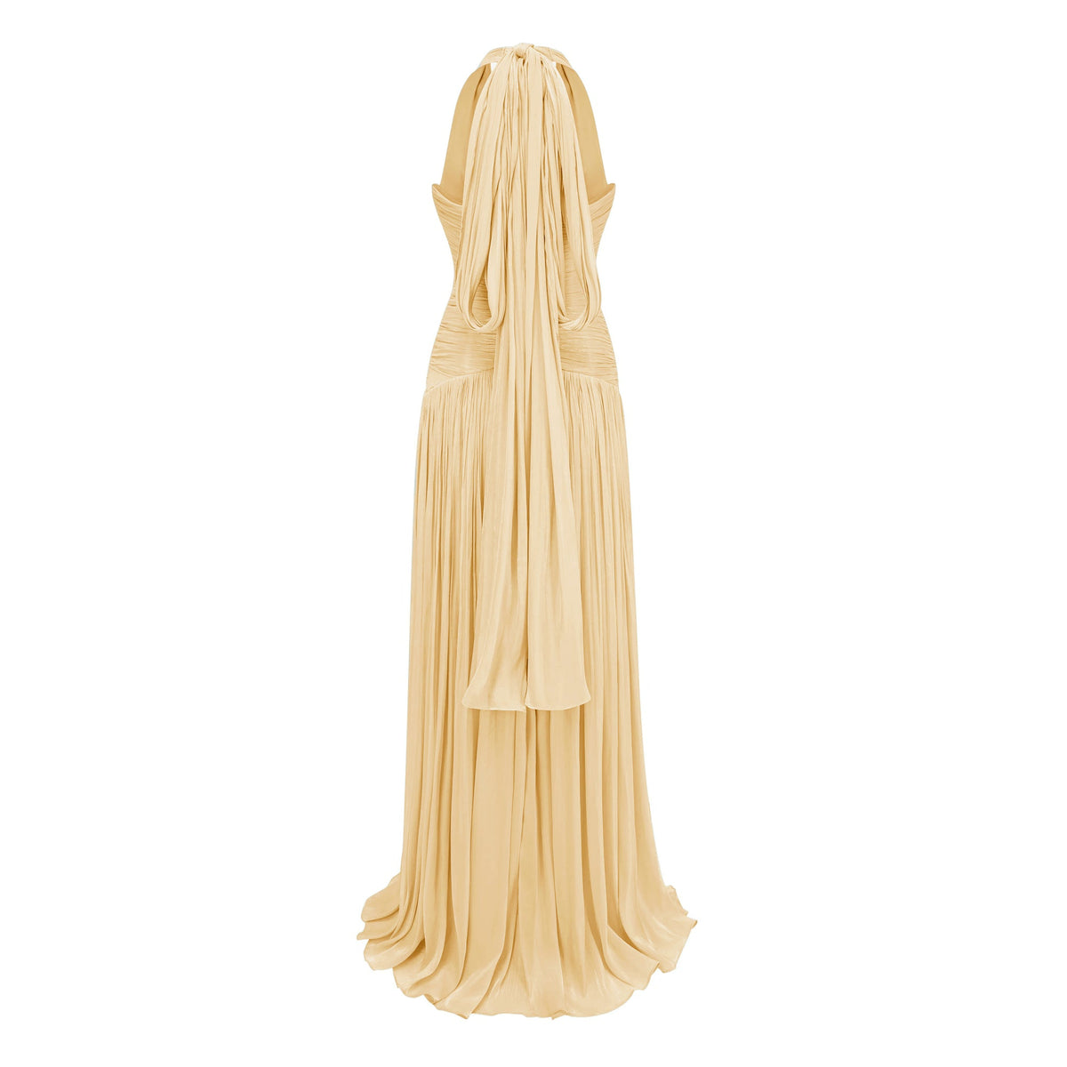 Fenella Yellow Gathered Maxi Dress