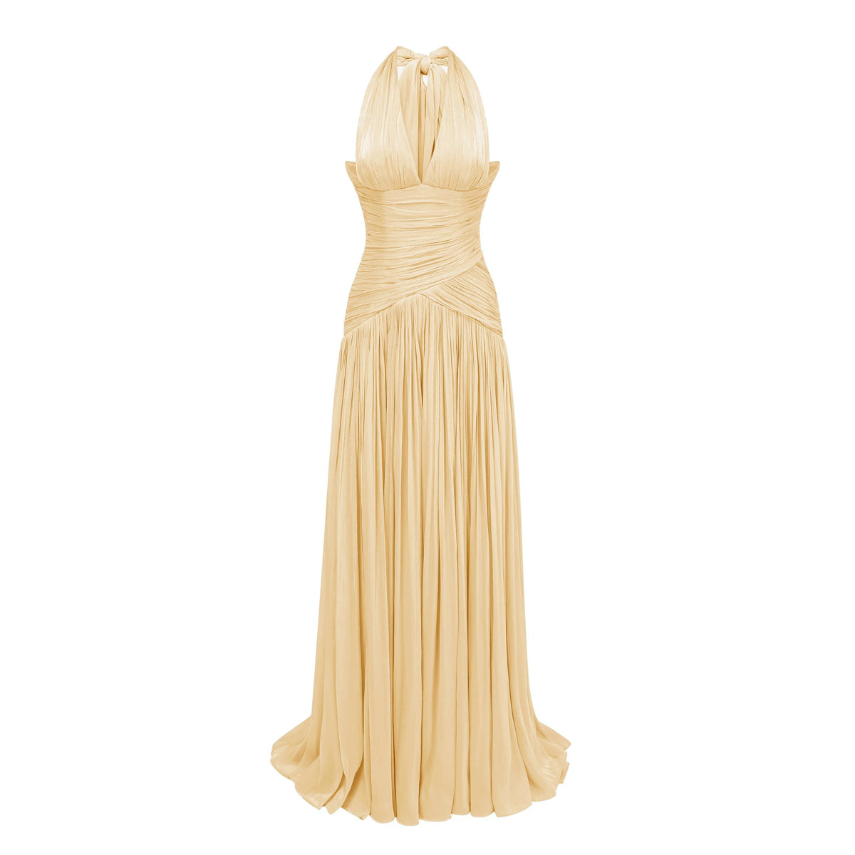 Fenella Yellow Gathered Maxi Dress