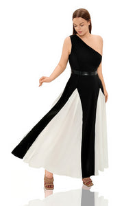 Elior Asymmetric One-Shoulder Maxi Dress