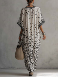 Calira Gradient Leopard Maix Dress Chiffon