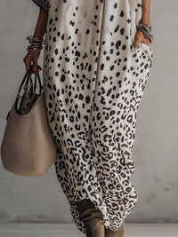 Calira Gradient Leopard Maix Dress Chiffon