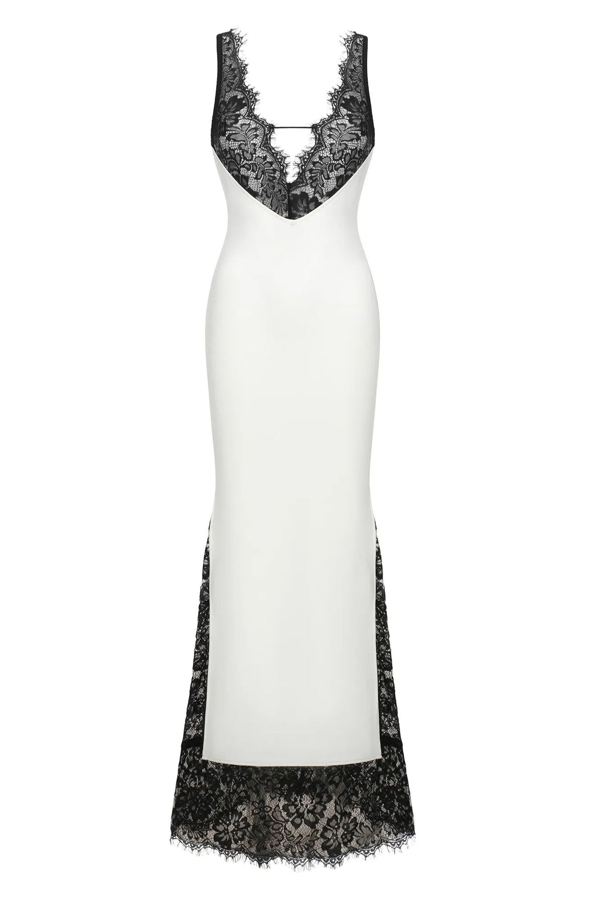 Dekia Lace Deep V Maxi Dress