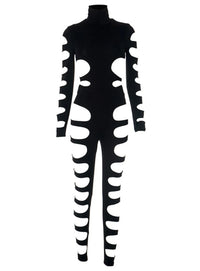 Caelia Long Sleeve Cutout Pants Set