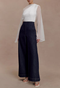 Emmanuhel Cape Sleeve Mesh Top