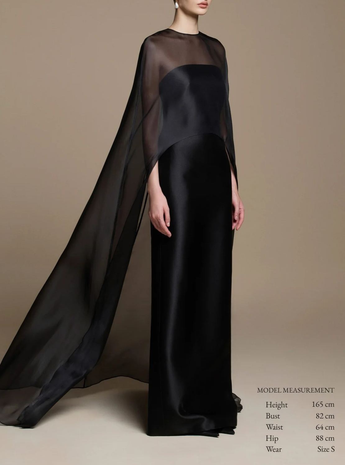 Farquhar Mesh Shawl Silky Maxi Dress