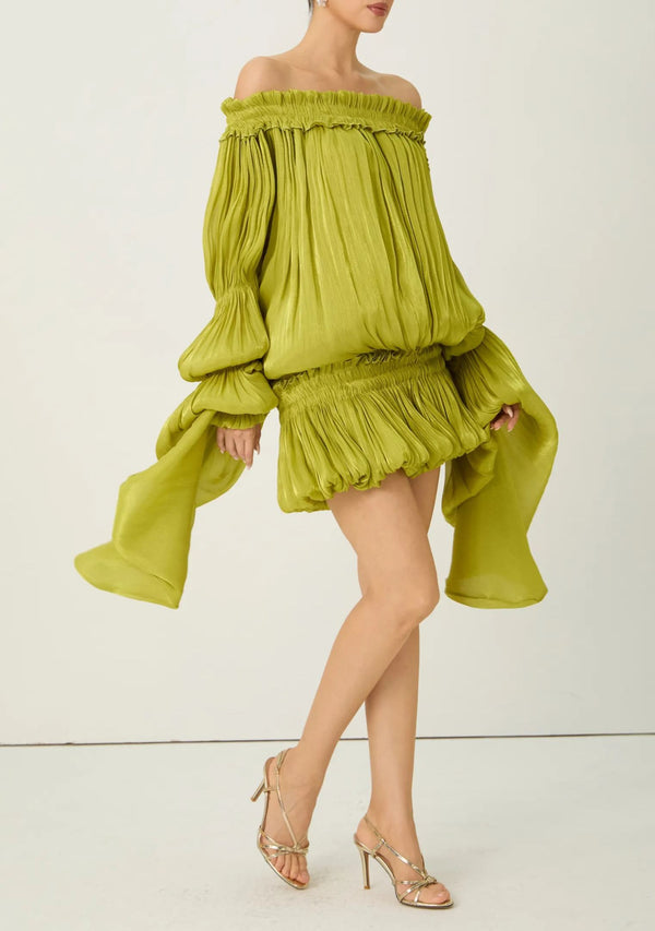 Balisoza Off Shoulder Ruffle Mini Dress