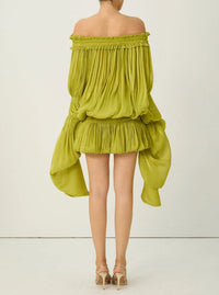 Balisoza Off Shoulder Ruffle Mini Dress
