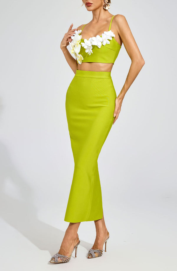 Meliora Green Flower Bandage Set