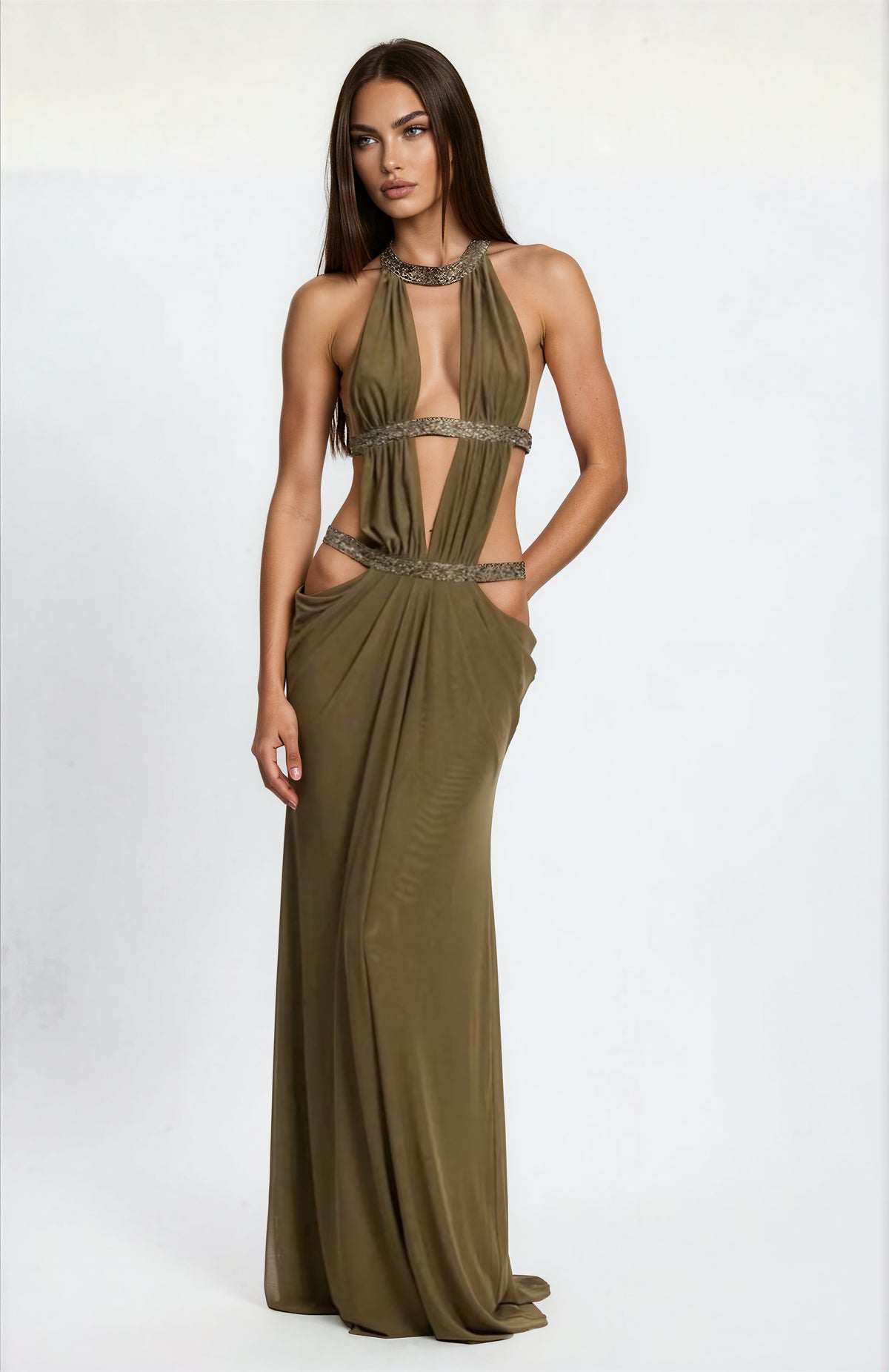 Zamitan Cut Out Maxi Dress