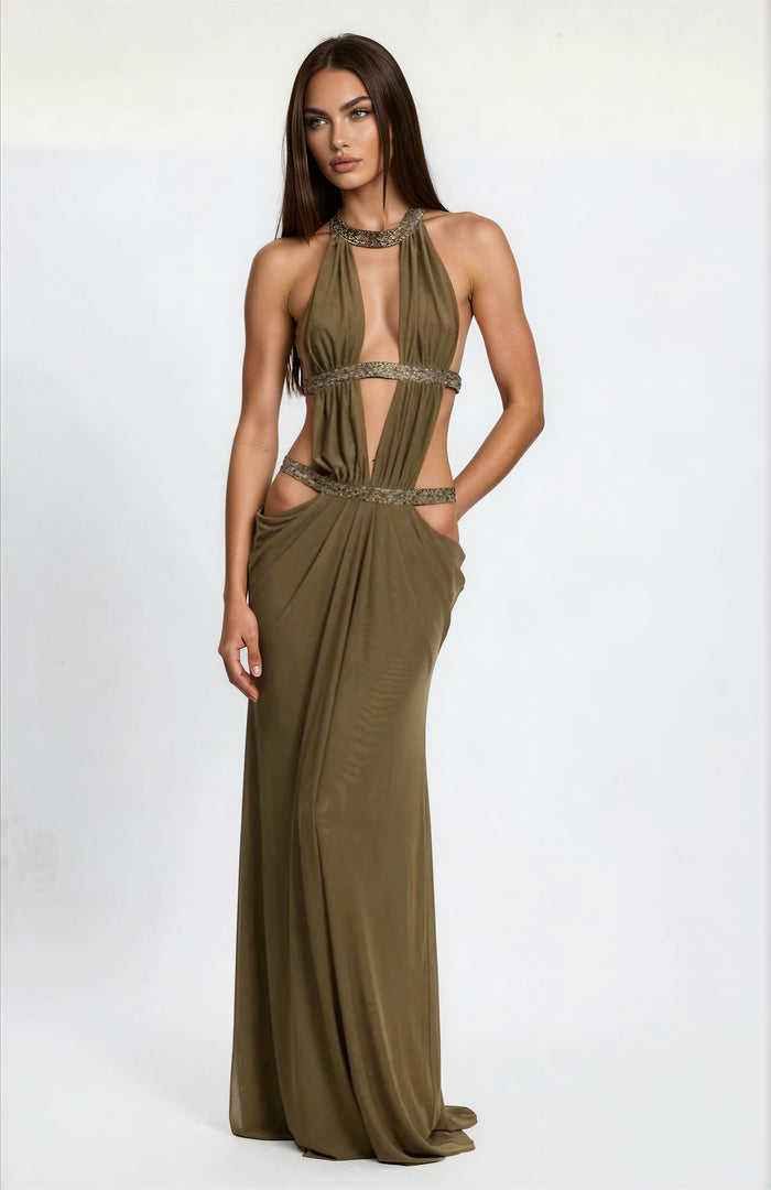 Zamitan Cut Out Maxi Dress