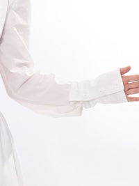 Qucesz Long Sleeve Crop Skirt Set