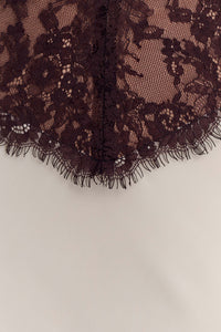 Bartholomaios Lace And Satin Halter Maxi Dress