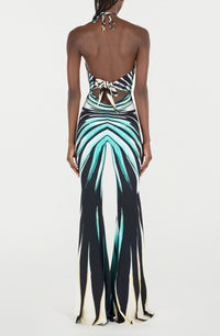 Liboniou Print Cut-Out High Waist Jumpsuit