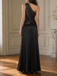 Felousvo One-Shoulder Fringe Maxi Dress