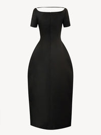 Salaro Mermaid Plunge Midi Dress