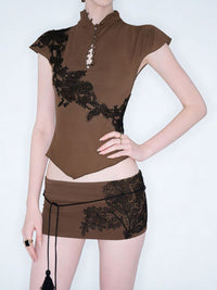 Sikosa Lace Mini Skirt