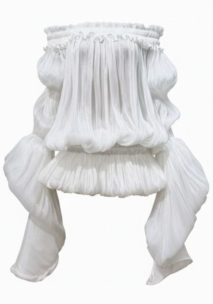 Goselia Off Shoulder Ruffle Mini Dress
