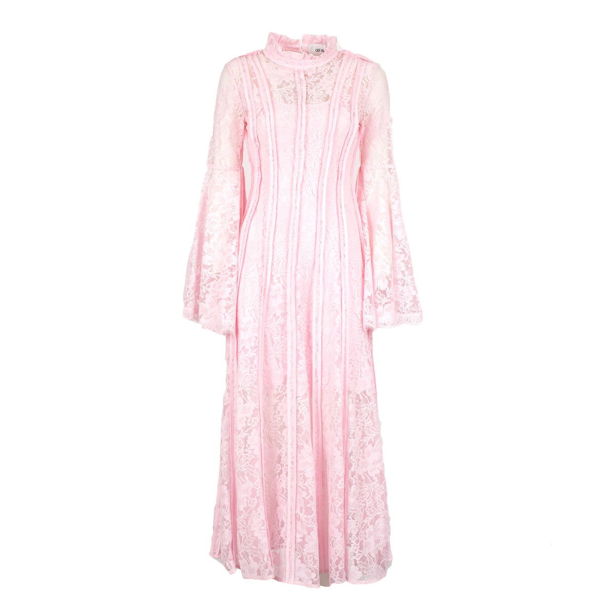 Pandorea Effortless Blush Lace Bell Sleeve Dress