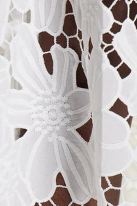 Feige Sleeveless Flower Cutout Skirt Set
