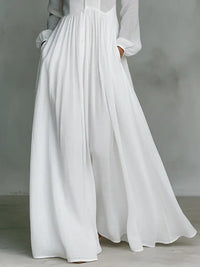 Boryana Plunge Ruch Maxi Dress In Blue