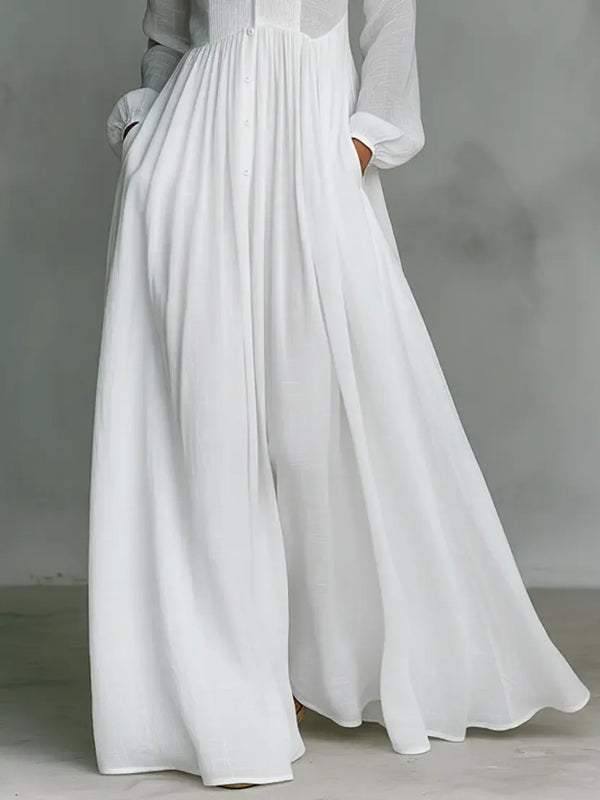 Boryana Plunge Ruch Maxi Dress In Blue