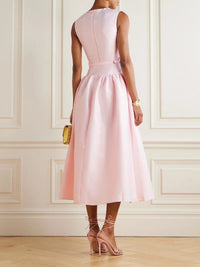 Felinus Sleeveless Drop Waist Midi Dress