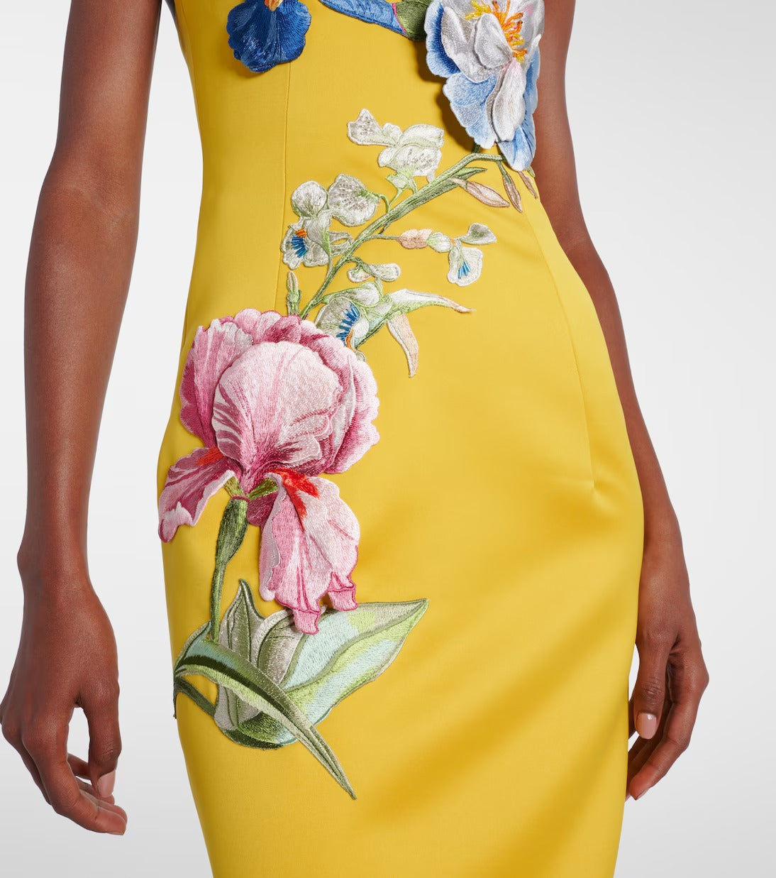 Floralia Strapless Flower Maxi Dress