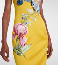 Floralia Strapless Flower Maxi Dress