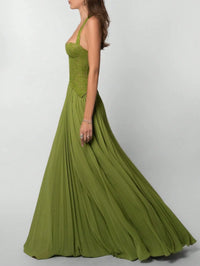 Nuria Emerald Corset Gown