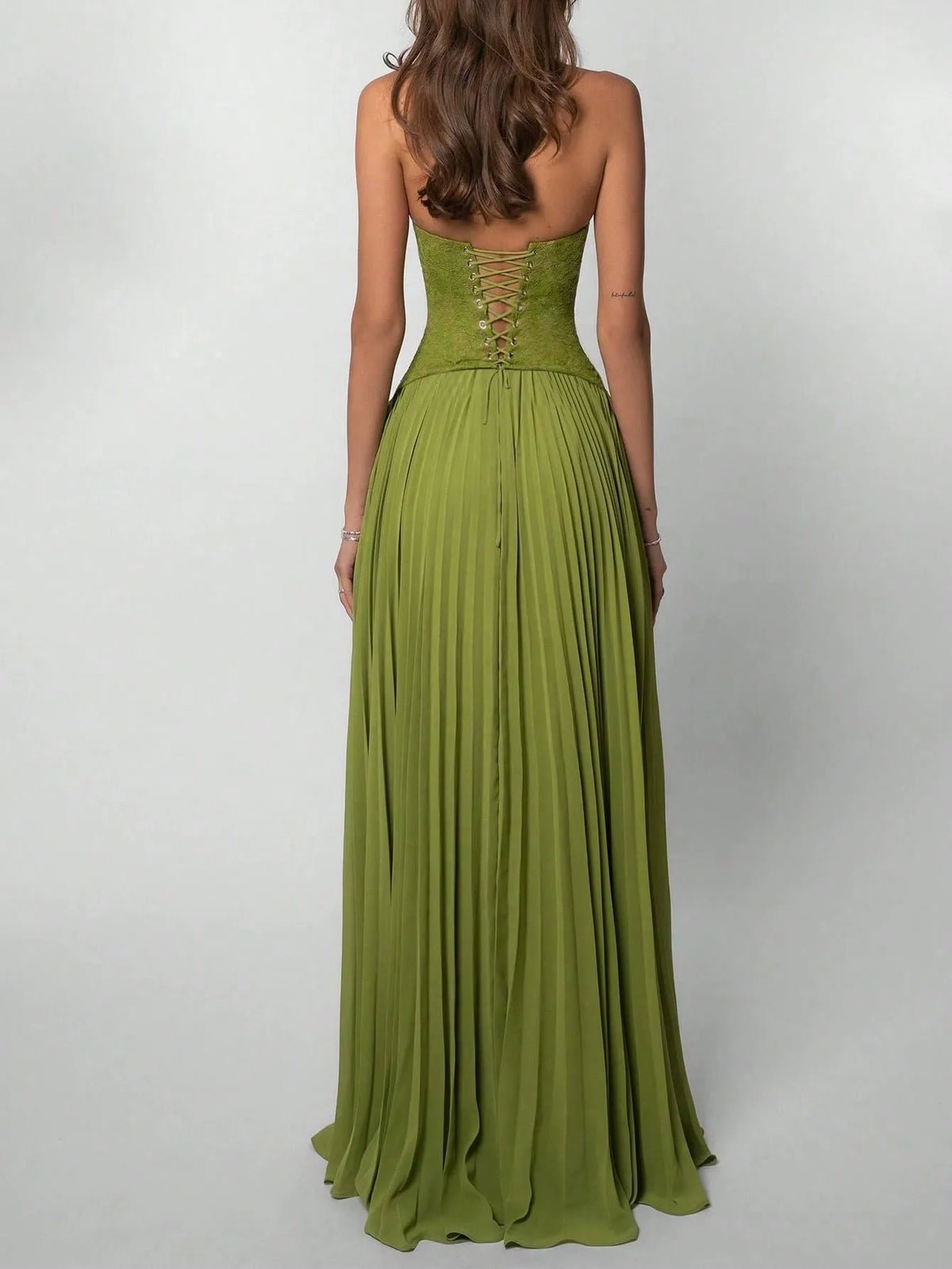 Nuria Emerald Corset Gown