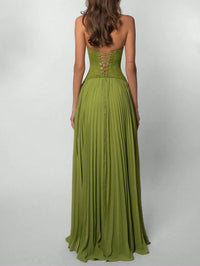 Nuria Emerald Corset Gown
