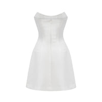 Torhild white embellished mini dress